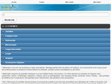 Tablet Screenshot of naturoptic.com